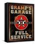 Gramps Garage Rusted Vertical-Retroplanet-Framed Stretched Canvas