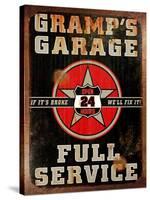 Gramps Garage Rusted Vertical-Retroplanet-Stretched Canvas