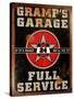 Gramps Garage Rusted Vertical-Retroplanet-Stretched Canvas