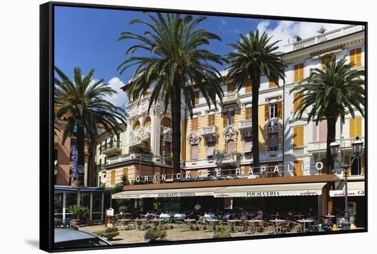 Gran Cafe Rapallo-George Oze-Framed Stretched Canvas