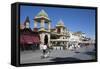 Gran Caffe Margherita and Art Nouveau Buildings Along Seafront Promenade, Viareggio, Tuscany-Stuart Black-Framed Stretched Canvas