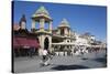 Gran Caffe Margherita and Art Nouveau Buildings Along Seafront Promenade, Viareggio, Tuscany-Stuart Black-Stretched Canvas