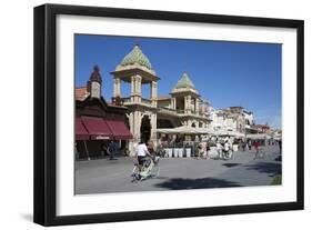 Gran Caffe Margherita and Art Nouveau Buildings Along Seafront Promenade, Viareggio, Tuscany-Stuart Black-Framed Photographic Print