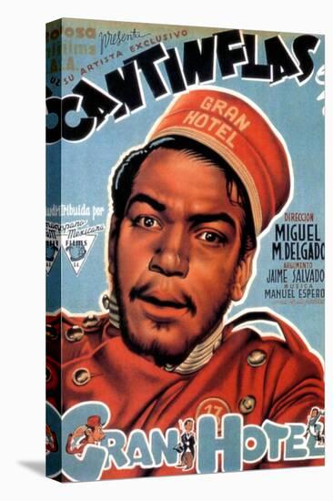 Gran Hotel, Cantinflas on Spanish Poster Art, 1944-null-Stretched Canvas