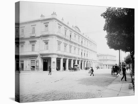 Gran Hotel Inglaterra, Havana, Cuba-William Henry Jackson-Stretched Canvas