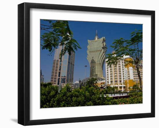 Gran Lisboa Casino, Macau, China, Asia-Charles Bowman-Framed Photographic Print
