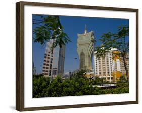 Gran Lisboa Casino, Macau, China, Asia-Charles Bowman-Framed Photographic Print