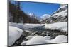 Gran Paradiso national park, Rhemes valley in the winter, Aosta valley, Italy, Europe-ClickAlps-Mounted Photographic Print