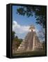 Gran Plaza and Temple I, Mayan Archaeological Site, Tikal, Guatemala-Sergio Pitamitz-Framed Stretched Canvas