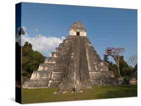 Gran Plaza and Temple I, Mayan Archaeological Site, Tikal, Guatemala-Sergio Pitamitz-Stretched Canvas