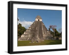 Gran Plaza and Temple I, Mayan Archaeological Site, Tikal, Guatemala-Sergio Pitamitz-Framed Photographic Print