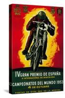 Gran Premio de Espana Vintage Poster - Europe-Lantern Press-Stretched Canvas