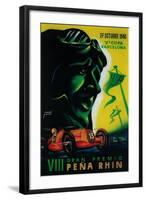 Gran Premio Pena Rhin Vintage Poster - Europe-Lantern Press-Framed Art Print