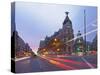 Gran Via and Calle De Alcala, Madrid, Spain, Europe-Angelo Cavalli-Stretched Canvas