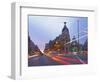 Gran Via and Calle De Alcala, Madrid, Spain, Europe-Angelo Cavalli-Framed Photographic Print