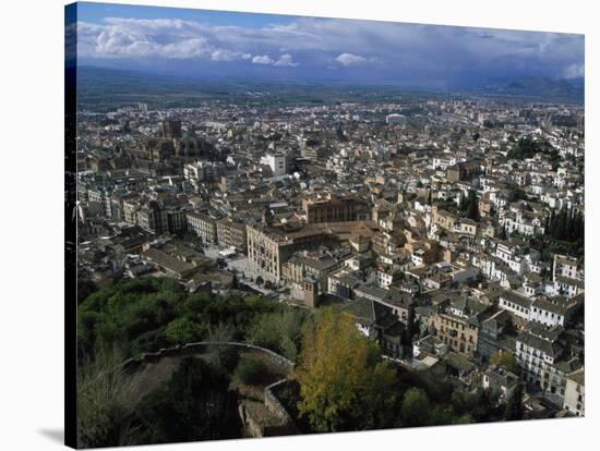 Granada from the Alhambra, Spain-Barry Winiker-Stretched Canvas