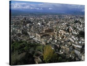 Granada from the Alhambra, Spain-Barry Winiker-Stretched Canvas