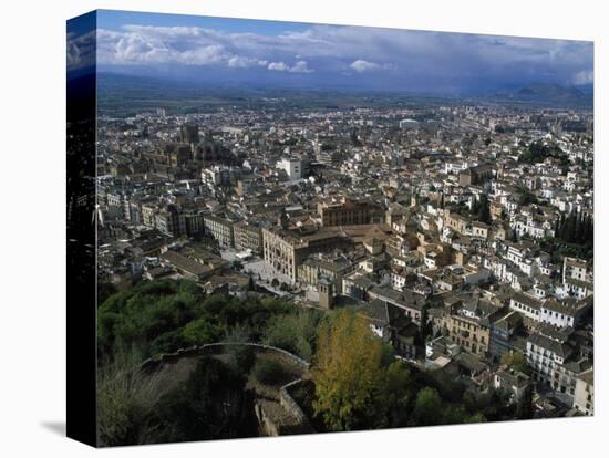 Granada from the Alhambra, Spain-Barry Winiker-Stretched Canvas