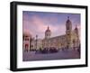 Granada, Park Colon, Park Central, Cathedral De Granada at Sunset, Nicaragua-Jane Sweeney-Framed Photographic Print