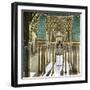 Granada (Spain), the Alhambra, the Court of the Lions Seen from the Hall of Escutcheons-Leon, Levy et Fils-Framed Photographic Print