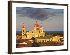 Granada, View of Cathedral De Granada from Iglesia De La Merced, Nicaragua-Jane Sweeney-Framed Photographic Print