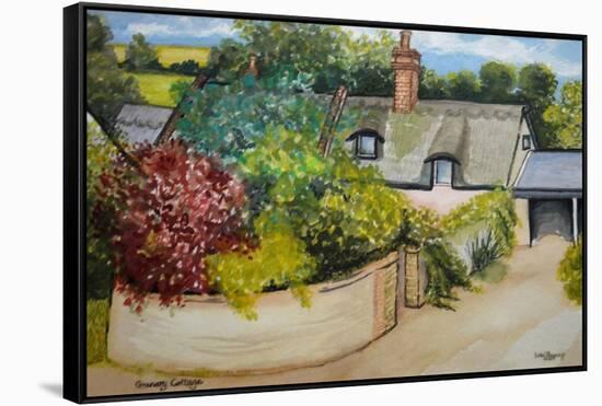 Granary Cottage-Joan Thewsey-Framed Stretched Canvas