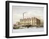 Granary on Canada Wharf, Rotherhithe, London, C1860-null-Framed Giclee Print