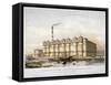 Granary on Canada Wharf, Rotherhithe, London, C1860-null-Framed Stretched Canvas