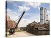 Granary Wharf and Bridgwater Tower, Leeds, West Yorkshire, England, United Kingdom, Europe-Mark Sunderland-Stretched Canvas