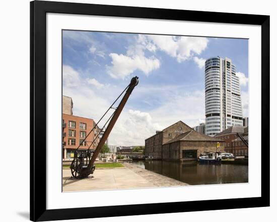 Granary Wharf and Bridgwater Tower, Leeds, West Yorkshire, England, United Kingdom, Europe-Mark Sunderland-Framed Photographic Print