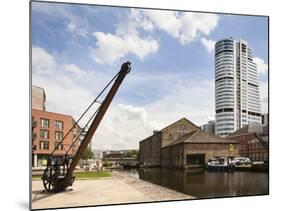 Granary Wharf and Bridgwater Tower, Leeds, West Yorkshire, England, United Kingdom, Europe-Mark Sunderland-Mounted Photographic Print