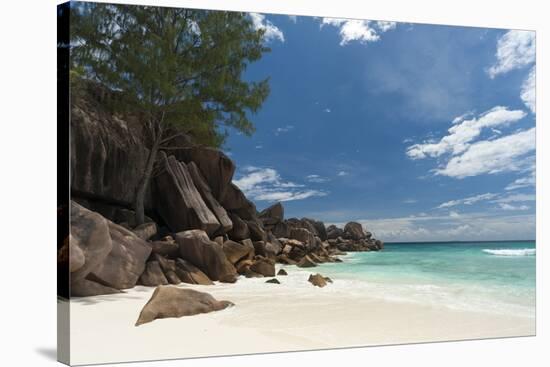 Grand Anse Beach, La Digue, Seychelles, Indian Ocean, Africa-Sergio Pitamitz-Stretched Canvas