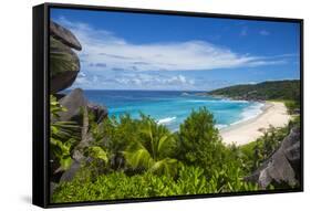 Grand Anse Beach, La Digue, Seychelles-Jon Arnold-Framed Stretched Canvas