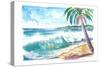Grand Anse Beach Swell Grenada Caribbean Island-M. Bleichner-Stretched Canvas