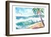 Grand Anse Beach Swell Grenada Caribbean Island-M. Bleichner-Framed Art Print