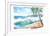 Grand Anse Beach Swell Grenada Caribbean Island-M. Bleichner-Framed Art Print