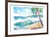 Grand Anse Beach Swell Grenada Caribbean Island-M. Bleichner-Framed Art Print