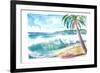 Grand Anse Beach Swell Grenada Caribbean Island-M. Bleichner-Framed Art Print