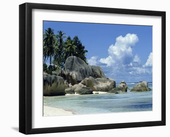 Grand Anse, La Digue, Seychelles, Indian Ocean, Africa-Robert Harding-Framed Photographic Print