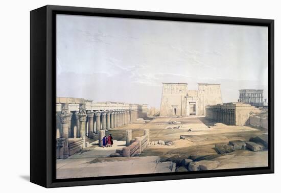 Grand Approach to the Temple of Philae, Nubia, 19th Century-David Roberts-Framed Stretched Canvas