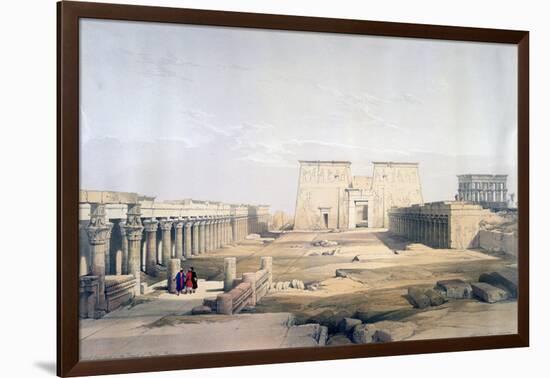 Grand Approach to the Temple of Philae, Nubia, 19th Century-David Roberts-Framed Giclee Print