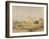 Grand Approach to the Temple of Philae, Nubia, from Egypt and Nubia , Vol.1 (Litho)-David Roberts-Framed Giclee Print