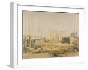 Grand Approach to the Temple of Philae, Nubia, from Egypt and Nubia , Vol.1 (Litho)-David Roberts-Framed Giclee Print
