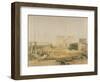 Grand Approach to the Temple of Philae, Nubia, from Egypt and Nubia , Vol.1 (Litho)-David Roberts-Framed Giclee Print