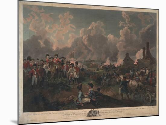 Grand Attack on Valenciennes-Philippe De Loutherbourg-Mounted Giclee Print