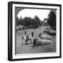 Grand Avenue Approaching the Temple of Karnak, Thebes, Egypt, 1905-Underwood & Underwood-Framed Photographic Print