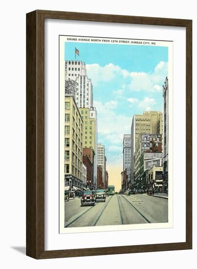 Grand Avenue, Kansas City-null-Framed Art Print