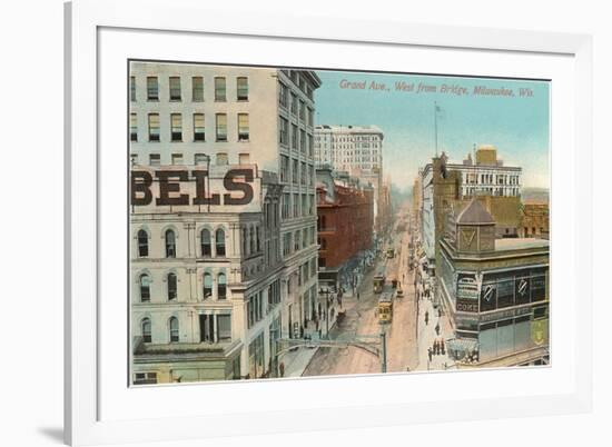 Grand Avenue, Milwaukee, Wisconsin-null-Framed Art Print