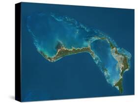 Grand Bahama and Abaco Islands, Bahamas, Satellite Image-null-Stretched Canvas