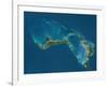 Grand Bahama and Abaco Islands, Bahamas, Satellite Image-null-Framed Photographic Print